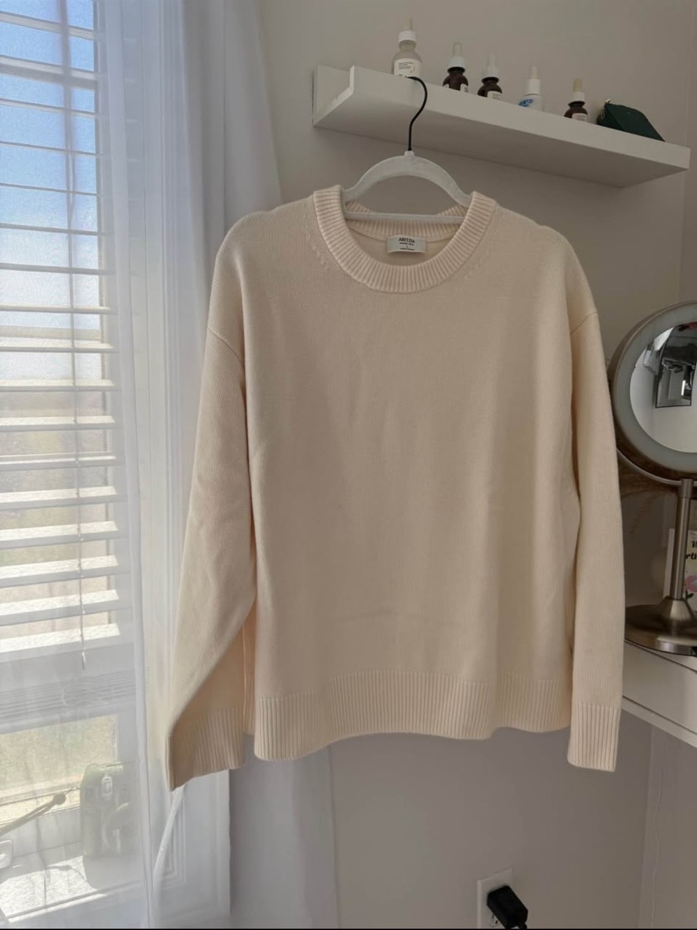 Women’s Cream Crewneck Sweater